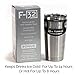 F-32 20 Oz. Stainless Steel Tumbler Premium Bundle - Sky Blue Pink Black White Colors - Stainless Straw + Cleaning Brush + Splash Proof Lid + Silver Gift Box + Manual