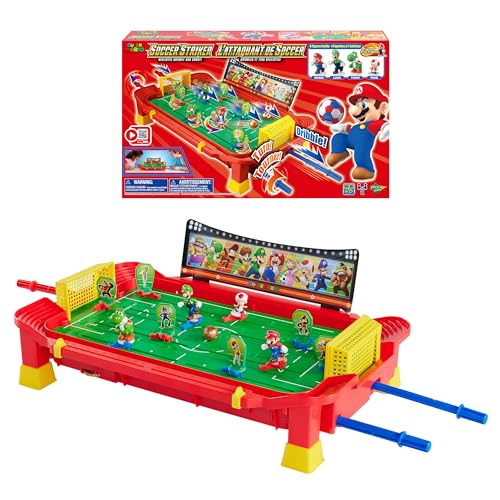 EPOCH Games Super Mario Soccer Striker, Tabletop Skill and Action Game, Ages 5+