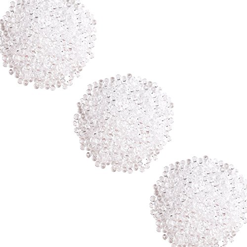 Brodi Fishbowl Beads for Crunchy Slime, 3 Pack Clear Plastic Vase Filler Beads for Homemade Slime, 7mm/0.28 inch Clear Fishbowl Beads for Slime DIY Craft ((180g/6.35 Ounces) - Thumbnail 2