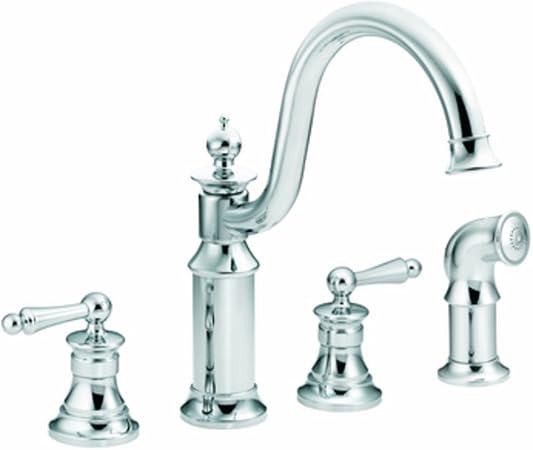 Moen S712 Waterhill Two Handle High Arc Kitchen Faucet Chrome