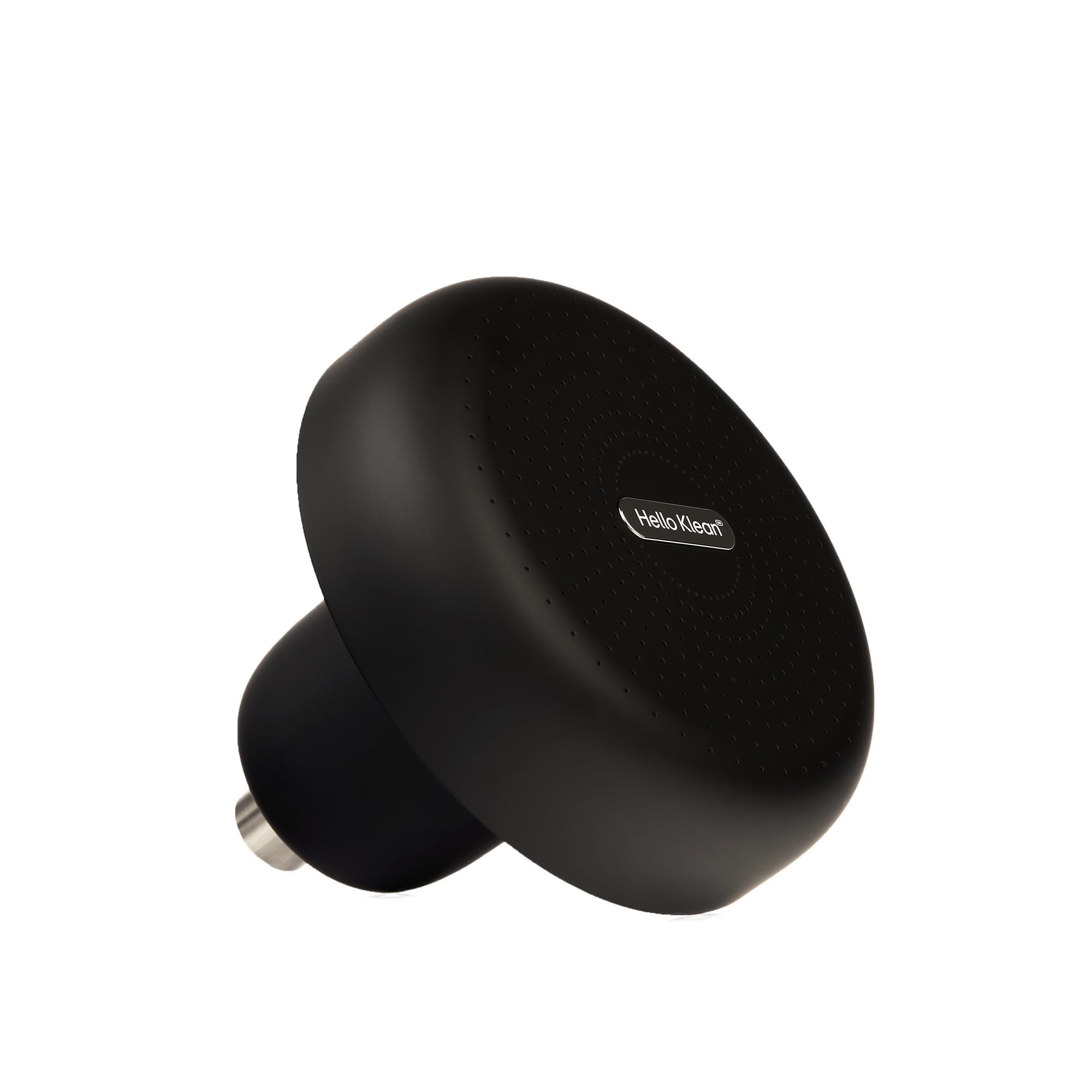 Hello Klean Rain Shower Head in Black - Filters Unwanted Metals, Chlorine & Impurities Found in Water - Improves Quality of Skin & Hair - Quick & Easy to Install