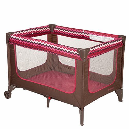 Cosco Funsport Play Yard, Chevron Raspberry