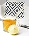 Paper Straws - 160-Pack Gold Colored Fun Biodegradable Drinking Straws with Coral Stripes, Polka Dot, Chevron, and Star Designs