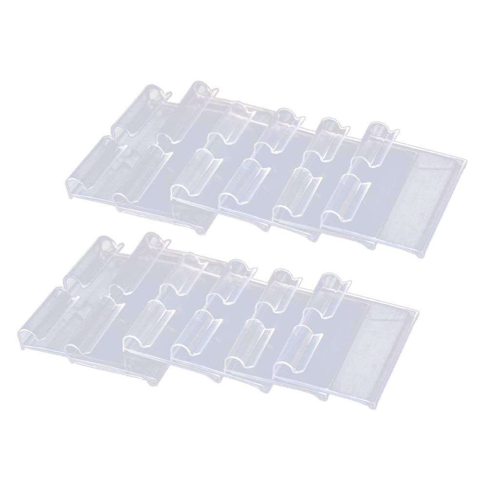 Toyvian 30pcs Price Label Holders Clear Plastic Retail Price Tag Label Cards Merchandise Sign Display Holders