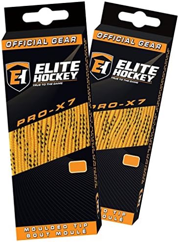 Elite Hockey Pro X7 Wide Cotton Hockey Skate Laces - Set of 2 Pairs