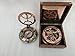 US Handicrafts Antique Maritime Decor: Personalized Pocket Sundial Compass - Nautical Decor for Home, for Him, Copper Sailboat Accessories, Engraved Compass Gift