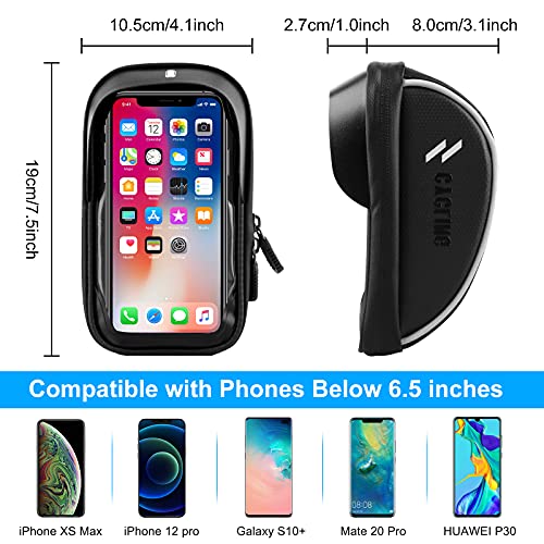 omitium-Bicicleta-Manillar-Bolsa-Impermeable-Soporte-para-telefono-movil-para-Manillar-Marco-Sillin-de-Bicicleta-para-iPhone-8-Plus7-PlusGalaxy-S7S6-etc-hasta-55-Pulgadas-Smartphone--Negro