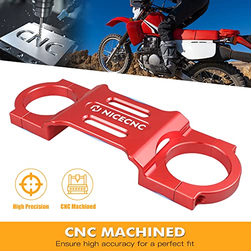 NICECNC Red Fork Brace Fork Stabilizer Compatible with Honda XR650L