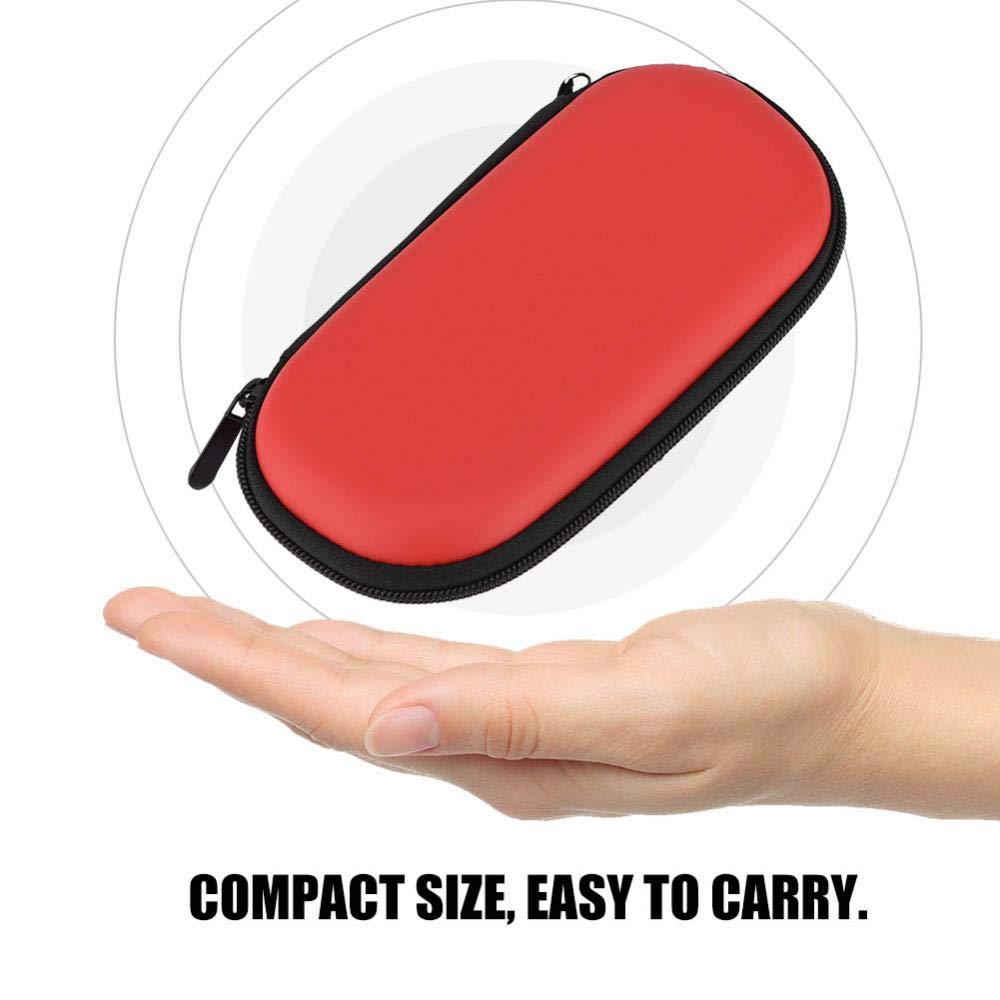 Protective Hard Case for PS Vita, Anti-Droop Case Cover Travel Organizer Carrying Bag with Screen Waterproof Shockproof Storage Protector for Vita(Red)