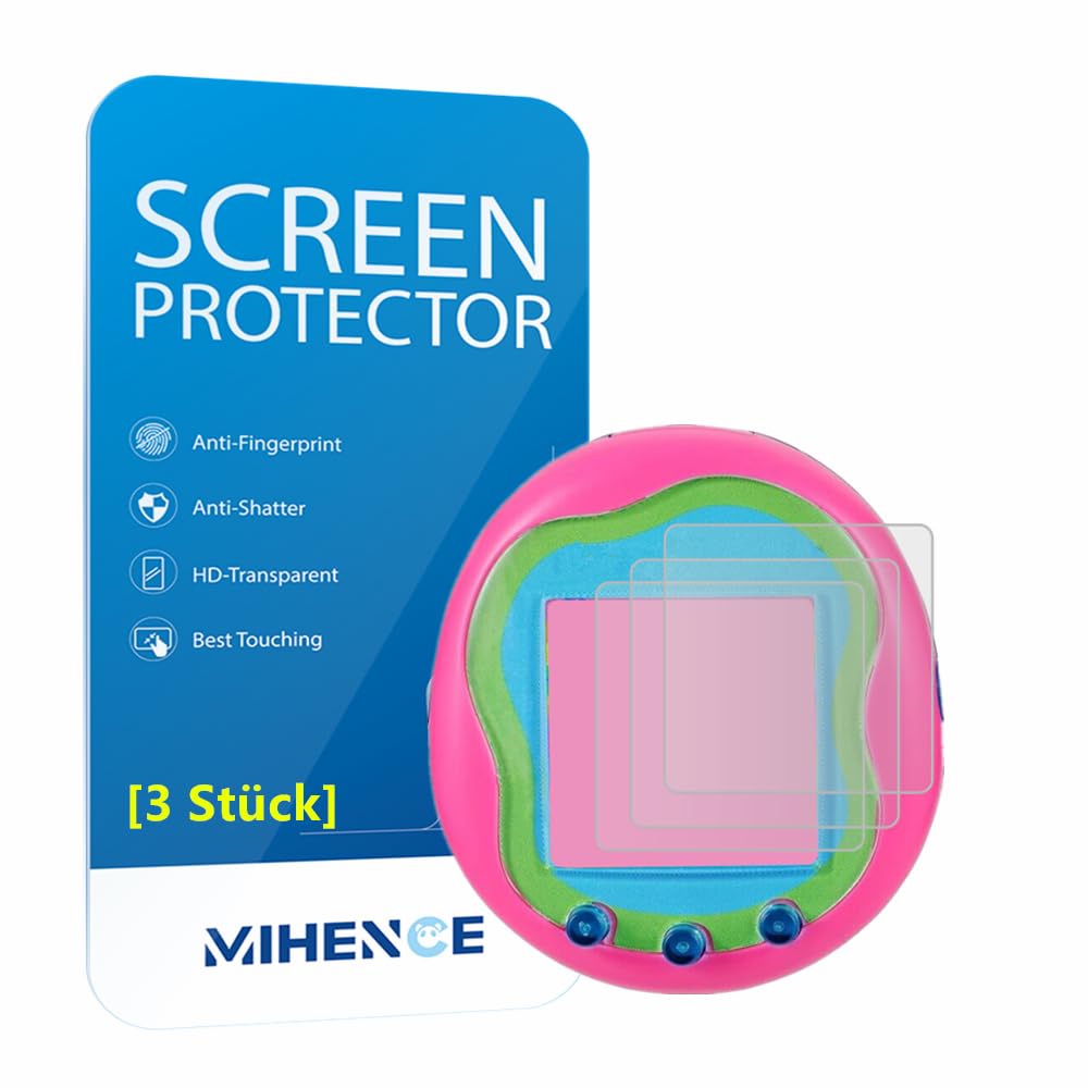 MIHENCE Compatible for Tamagotchi Uni Screen Protector, PET HD Protective Film [3PCS ]