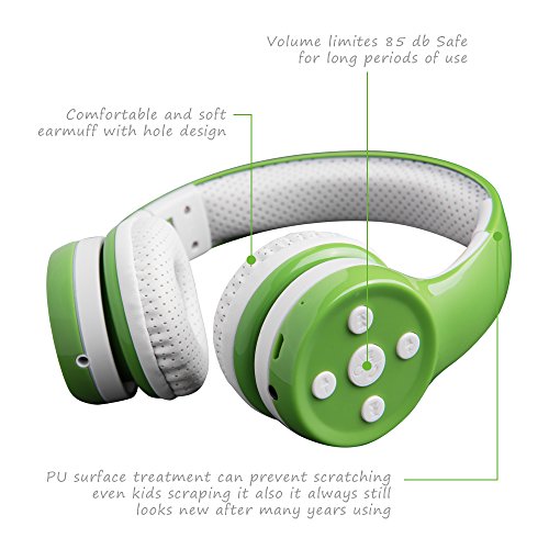 image for Yusonic Kids Bluetooth Headphones Wireless Over Ear Volume Limited Fol