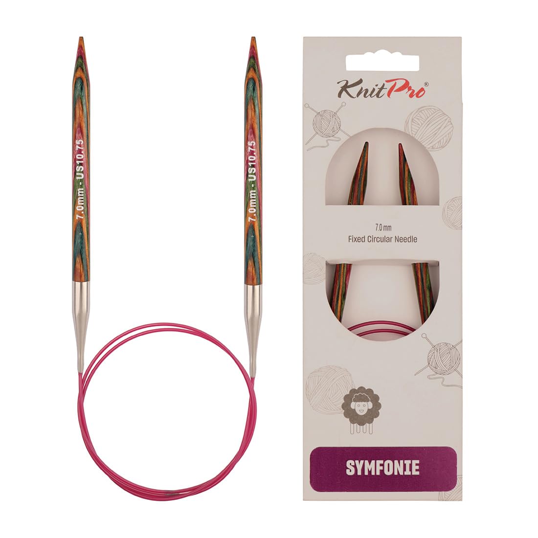 KnitPro Symfonie Fixed Circular Needles 20" (50cm) | 7.00mm