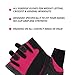 Weightlifting Gloves Pair by GYM GYM, For Women, Half-Finger Design, Quality Material, Comfortable, Secure No-Slip Grip, Sweat-Resistant, Easy Wear, Washable, Essential Workout Accessory (Pink,Medium)