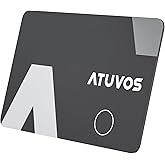 ATUVOS Wallet Tracker Card Ultra-Thin 1.6mm, Smart Air Tag Bluetooth Tracker Works with Apple Find My (iOS Only), Item Finder Tag for Luggage, Passports, 3-Year Battery Life, IP67 Waterproof, 1 Pack