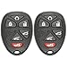 Keyless2Go Replacement for Keyless Entry Car Key Vehicles That Use 6 Button 15913427 OUC60270 Remote, Self-Programming - 2 Pack