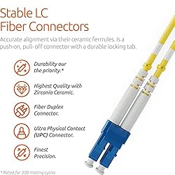 LC to ST Fiber Patch Cable Single Mode Duplex - 1m