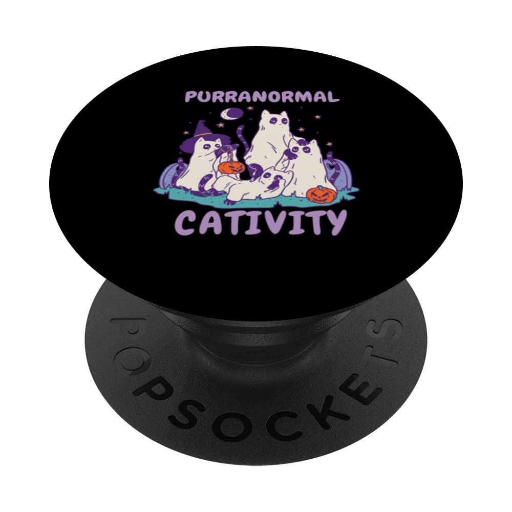 Purranormal Cativity Ghost Activity Paranormal PopSockets Swappable PopGrip