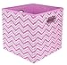 Modern Littles Rose Zig Zag Folding Storage Bin, Pink