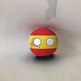 QXXKJDF 7.9-inch 3.9-inch Country Ball Plush Country Ball Ecuador, France, Spain, Congo, Mexico, Canada, Congo Plush Toy Children's and Adult Country Balls(Spain,3.7in)