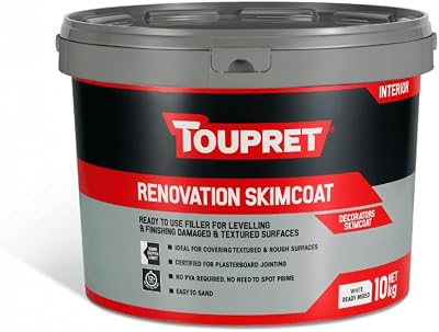 Toupret Renovation Skimcoat 10kg Interior Wall & Ceiling Filler Ultra-Fine