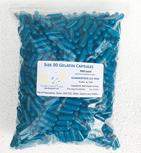 Purecapsusa empty gelatin capsules – size “00” …
