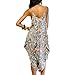May&Maya Women's V Neckline All in One Beach Jumpsuit (XL, Mulit)