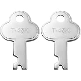 T-46K Trunk Key Replacement for G1,3815 Locks,N-3815k | T46 Trunk Lock Old Key for Seward Antique Trunk Chest Steamer 2-Pack