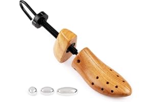 FootFitter Professional Shoe Stretcher for Men & Women, Adjustable Width & Length Expander, Wooden Shoe Stretching Tool