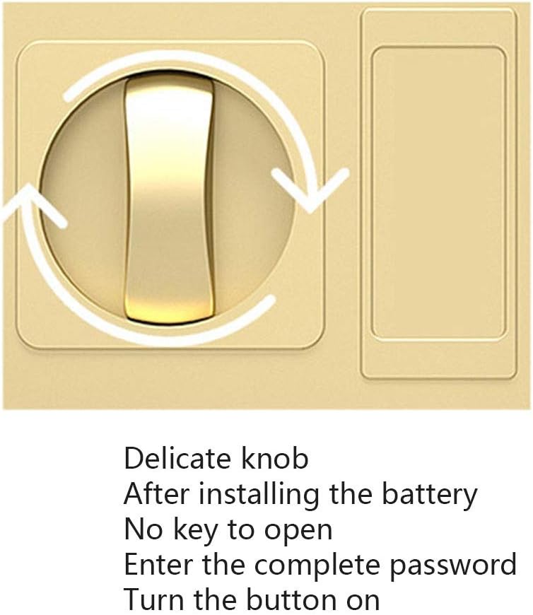 Mgo Safety Safe Digital Safe Electronic Steel Belt Keyboard Fireproof Password Lock Box Can Be Used for Home Office Hotel: Home & Kitchen