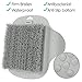 Vive Foot Scrubber Brush - Shower Skin Exfoliator Scrubber with Soft and Stiff Bristles for Men and Women, Dry Callus Sole Scrub - Exfoliating Soap Feet Cleaner with Floor Suction for Bathtub