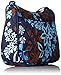 Vera Bradley Women's Cotton Little Crossbody Purse, Java Floral, One Size