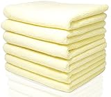 Royal Microfiber Cleaning Cloth Set - 6 Towels Combo Pack - Highly Absorbent, Ultra Soft and Reusable - Lint Free and Streak Free (24