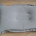 Super-thick Flocking Fabric Inflatable Pillow Portable Travel Pillow(Grey)