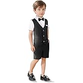 Nwada Boys Suit Toddler Dress Clothes Shirt with Bow Tie, Dress Pants Sets Kids Gentleman Outfit suits