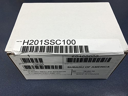 2008-2013 Subaru Forester Impreza Interior Illumination Kit Red Genuine OEM NEW