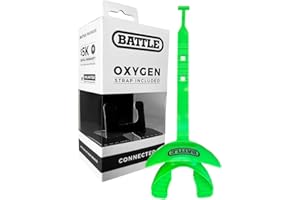Battle Sports Science Oxygen Lip Protector Mouthguard with Connected Strap
