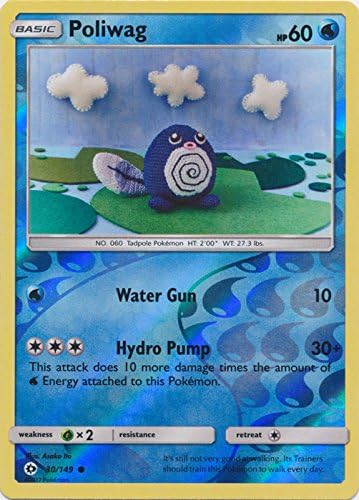 Amazon Com Poliwag 30 149 Common Reverse Holo Toys Games