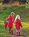 OAKI Toddler and Kids Rain Jacket, Red/Black 6/7