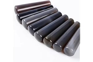 Glassware Labware Mortar Pestle 80mm100mm120mm wear-Resistant Agate Mortar Rod(Length 60mm)