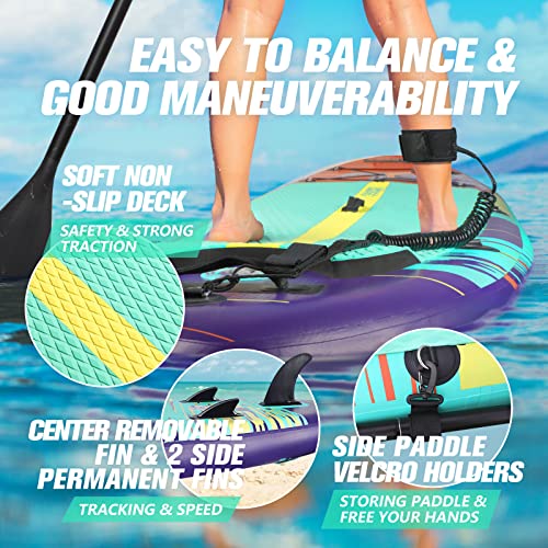 Googo Inflatable Paddle Board, UltraLight Stand Up Paddleboard with