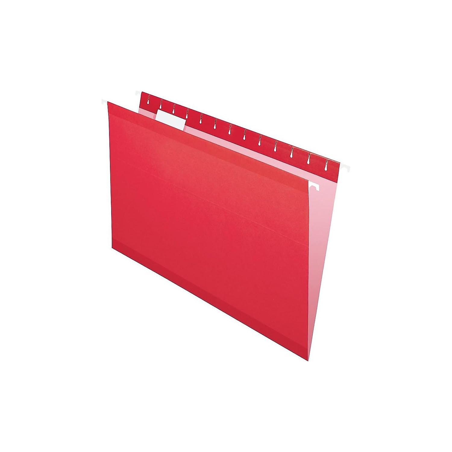 Pendaflex Reinforced Hanging File Folders, Legal Size, Red, 1/5 Cut, 25/BX (4153 1/5 RED)