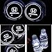 Alichee LED Car Logo Cup Holder Pad 7 Colors Changing USB Charging Mat LED Cup Mat Car Atmosphere Lamp Decoration Lights 2PCS for Honda Accessories
