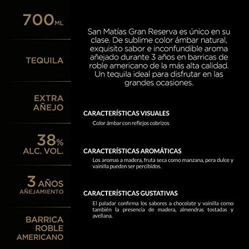 Tequila San Matías Gran Reserva Extra Añejo (Duo Pack) 750 Ml