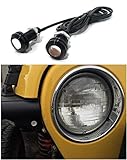 Noa Store Jeep Wrangler Amber LED Front Turn Signal Lights for Tube/Flat Fenders - JK TJ YJ CJ Rubicon Sahara.