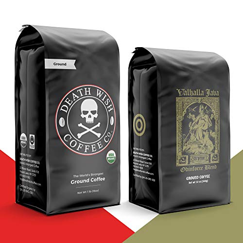 DEATH WISH Coffee The World’s Strongest Coffee [1 lb] and VALHALLA