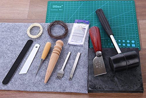 Leather craft tool hands titch standard kit 14 item set 【instruction manual attached】