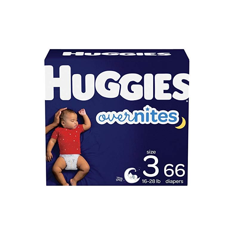 Huggies Overnites Diapers, Size 3