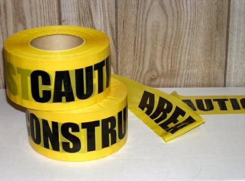 Storm Stripes Barricade Tapes, CAUTION CONSTRUCTION AREA - Individual Roll