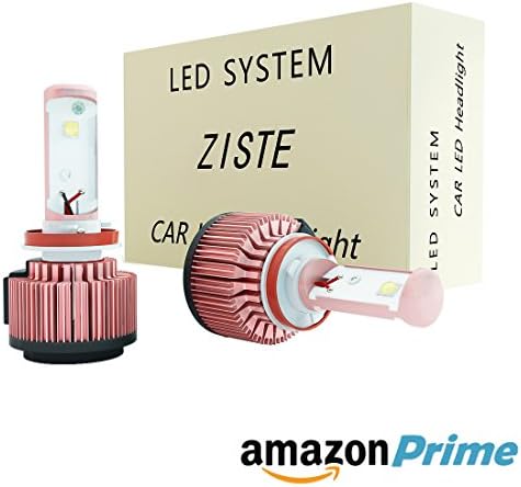 LED Headlight Bulbs, ZISTE H8 H9 H11 9008 Hi Lo Cree Conversion Kit 100w 10,000Lm 4000K Warm White - 3 Year Warranty (H8 H9 H11)
