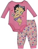 Baby Girls' Betty Boop Onesie and Pant Set